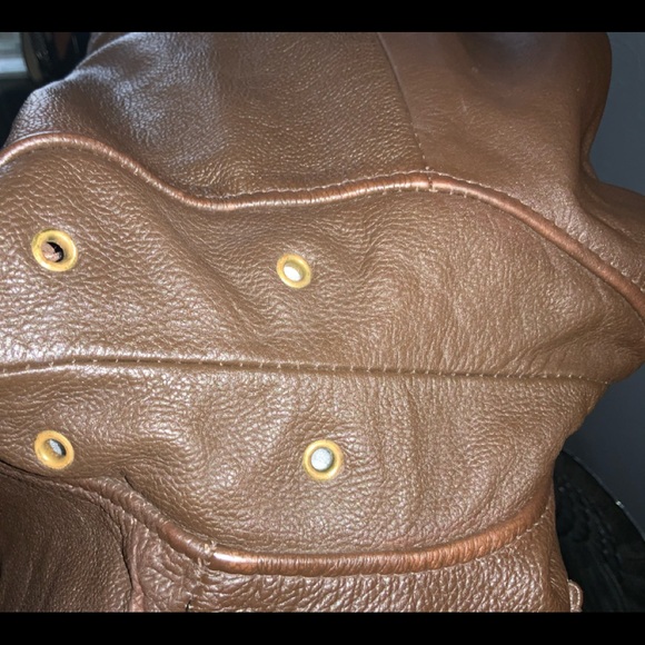 Flying machine real leather bomber - Picture 5 of 8